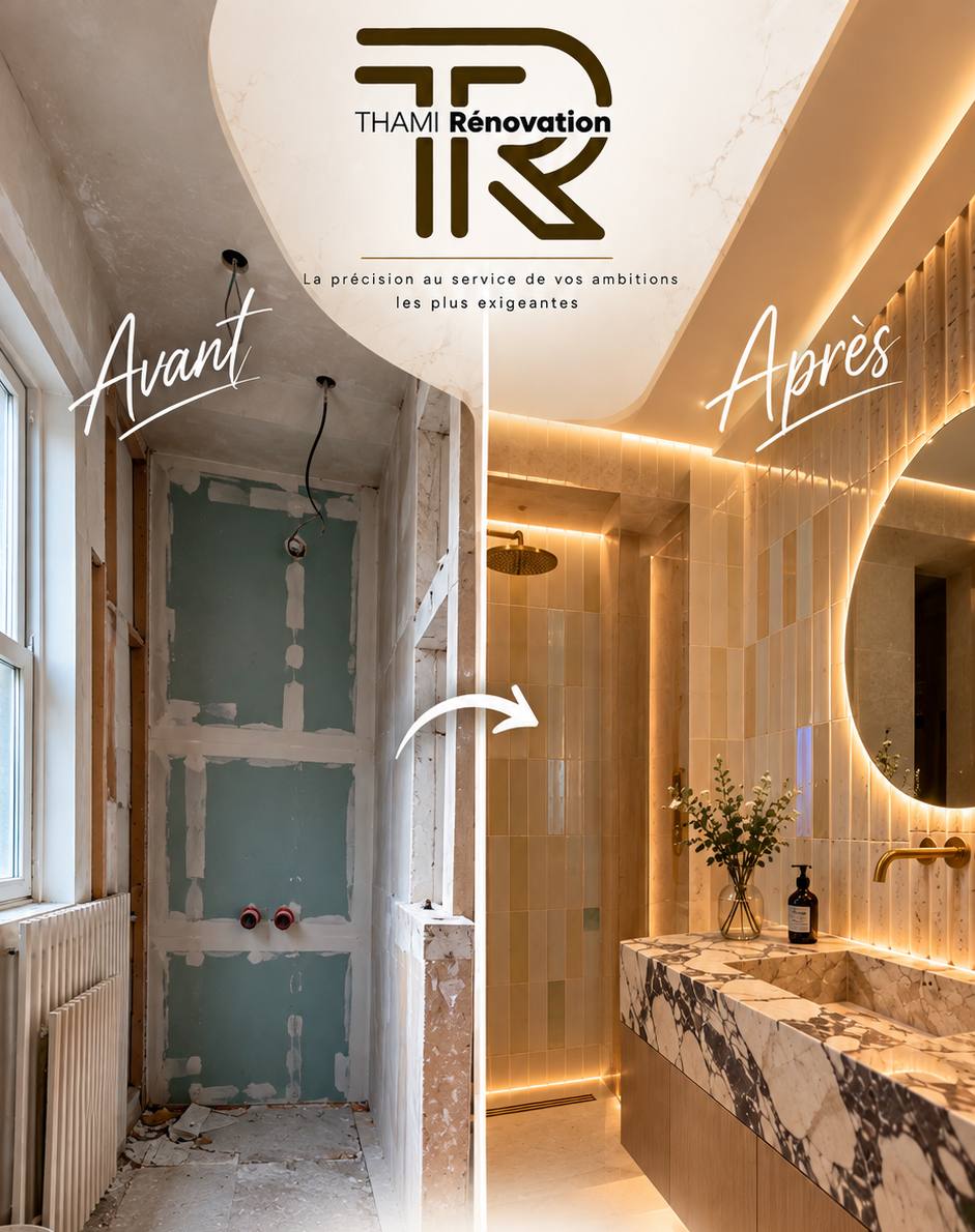 Salle de bains avant / après